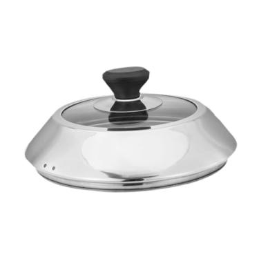 Imagem de Generic Tampa derretida para hambúrguer, acessório para grelha, cúpula para grelha multiuso, cobertura para alimentos para bife, teppanyaki, hambúrgueres para, 29cm