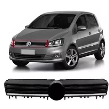 Imagem de Grade Fox 2015 Black Piano Com Friso Cromado