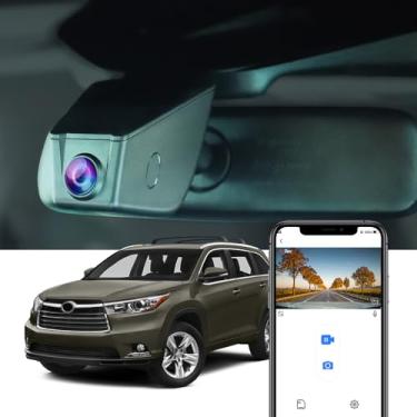 Imagem de Fitcamx Câmera veicular 4K adequada para Toyota Highlander 2015 2016 LE Plus XLE Limited Platinum (7 pinos, HD2-6275), visual OEM, vídeo UHD 2160P, Wi-Fi e aplicativo, gravação em loop, sensor G, Plug