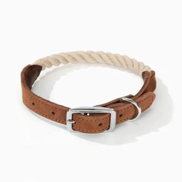 Imagem de Coleira para cães Mile High Life, corda de algodão trançada durável, b