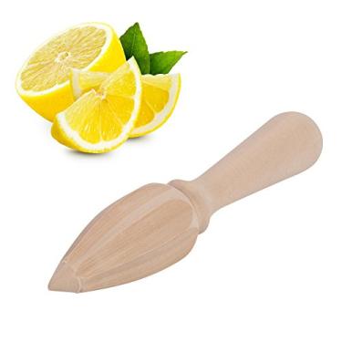 Imagem de Dioche Lemon Squeezer Wooden Lemon Juicer Hand Tool Tool Lemon Squeezer Reamer Fácil de Segurar para o Diário Home Bar Cafe Restaurant Uso