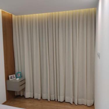 Imagem de Cortina Wave Trilho Suíço Sob Medida Linho + Blackout 8,00x2,60 - Salv