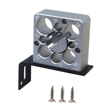 Imagem de Generic Kits de gabarito para fabricante de cavilhas, cortador de cavilhas, placa métrica, haste redonda compacta de 8 mm a 20 mm, ferramenta auxiliar, 1 Peça Sem Broca