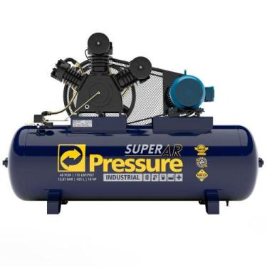 Imagem de Compressor de Ar Industrial Comercial 220/380V Trifásico 40 Pés 175psi