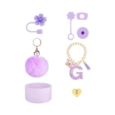 Imagem de Conjunto De Acessórios Para Copo Stanley Cup 8 Peças: Tampa De Silicon