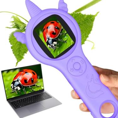 Imagem de Microscópio infantil – Mini microscópio portátil de bolso para crianças - kit educativo de ciências para presente de aniversário de Natal, brinquedos para meninas e meninos de 3, 4, 5, 6, 7, 8, 9, 10