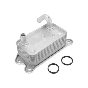 Imagem de Partuto Resfriador de óleo do motor para Volvo S60 2001-2009 Refrigerador de óleo de transmissão Trans Cooler Washer Nº 31201910 Liga de alumínio 1 conjunto carro
