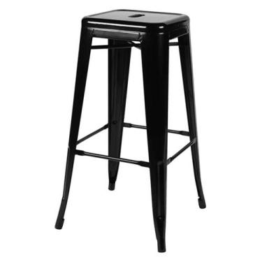 Imagem de Banqueta Tolix Alta Preta 76cm - 54543 - Sun House