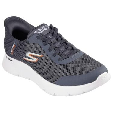 Imagem de Skechers Tênis masculino Go Walk Flex-Hands Up, Cinza, 12.5 Wide