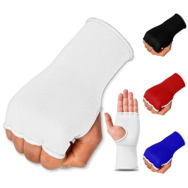 Imagem de DXM SPORTS Luvas Internas De Boxe - Faixas Elásticas Rápidas, Proteção Punho Para Mma, Muay Thai, Kickboxing, Treinamento Artes Marciais (Brancas, P/M)