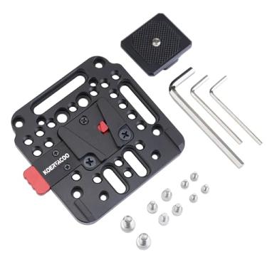Imagem de KOERTACOO Kit de montagem de placa de bloqueio V com base em V fêmea, acessório para câmera