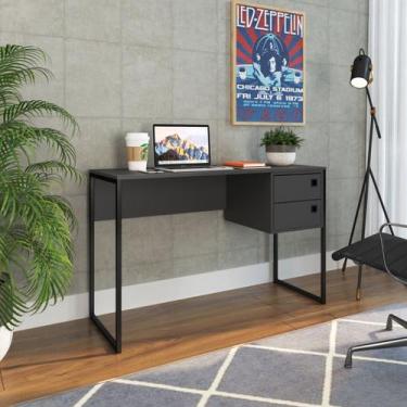 Imagem de Escrivaninha Industrial 2 Gavetas Escritório Estudo Quarto - LaCasaMia