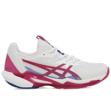 Imagem de Tênis Asics Solution Speed FF 3 - All Court - Branco e Rosa