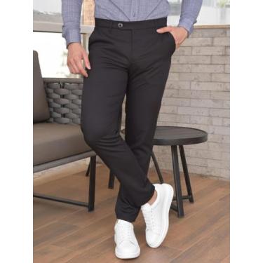 Imagem de Calça Social em Alfaiataria Masculina Skinny com Tecnologia que Nao Am