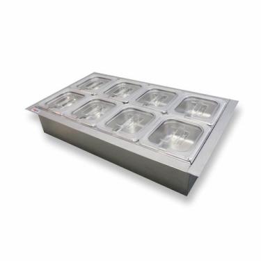 Imagem de Condimentadora 8 Cubas Central Refrigerada Embutida ZPCNR08E - Zepper