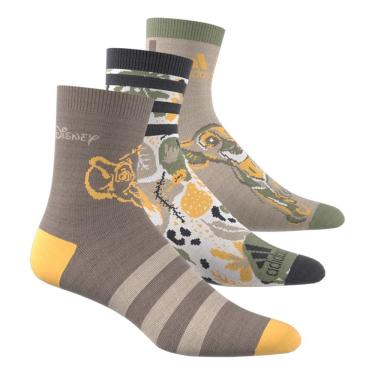 Imagem de Kit 3 Pares De Meias Adidas X Disney Rei Leão Unissex