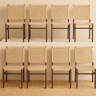 Imagem de Cadeira Corda Nautica Marrom  Sala, Varanda, Sacada, Cozinha - Cadeira