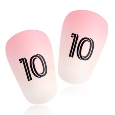 Imagem de Mini caneleiras de futebol, 10 x 6 cm, caneleiras extra em miniatura, pequenas caneleiras, equipamento protetor de caneleira, equipamento protetor de panturrilha para homens e mulheres (número