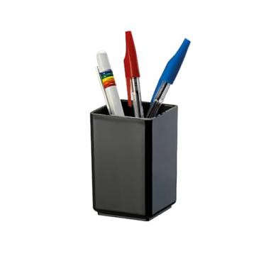 Imagem de Porta-Lápis Acrílico Organizador De Mesa, Ideal Para Escritório, Guarda Canetas, Lápis E Papelaria(Preto)