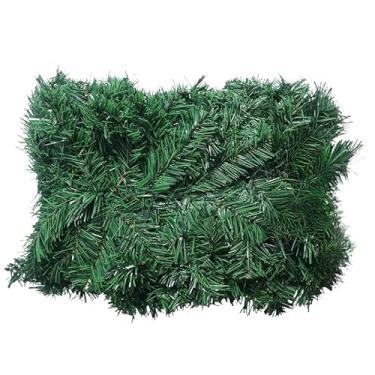 Imagem de Festão Aramado Natal Galhos Grossos Cheio 180cm e 270cm Verde Decoração Enfeite p/Montar Guirlanda(180cm - 200 galhos,1 Unidade)