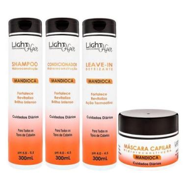 Imagem de Light Hair Kit Mandioca Reconstrução 4 Passos