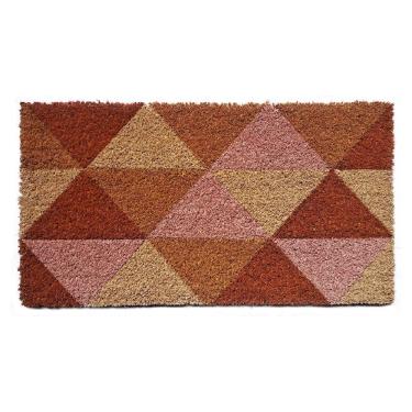 Imagem de Capacho De Poa Fibra De Coco Triângulos Industrial 60x33cm - Uzoo Capacho Fibra De Coco Rt 60x33cm Triângulos Industrial