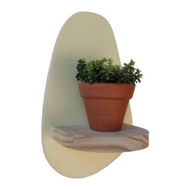 Imagem de Prateleira Orgânica Colorida Decorativa de Parede Coleção Cottagecore - 25x15x11cm - Organic1 Cor:AMARELO BAUNILHA;Taman