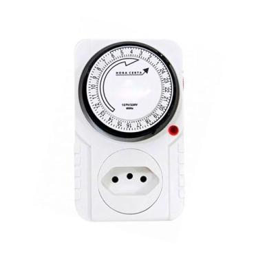 Imagem de Timer Analógico Medidor Temporizador Analógico Programável Bivolt - 96 Programações