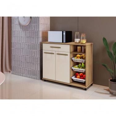 Imagem de Armário De Cozinha Com Fruteira Salinas Arte Móveis Cinamomo/off