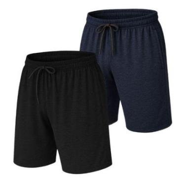 Imagem de Kit 2 Short Bermuda Leve Dry  Academia Treino-Masculino