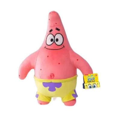 Imagem de Brinquedo Infantil Bob Esponja Patrick Estrela 45cm Poliéster Multikid