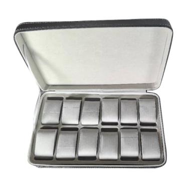 Imagem de Vaveren 12 Slots Relógios Carry Case Organizador com Zíper Display Watch Holder Caixa de Armazenamento de Relógio para Viagem Casa Cômoda Lojas
