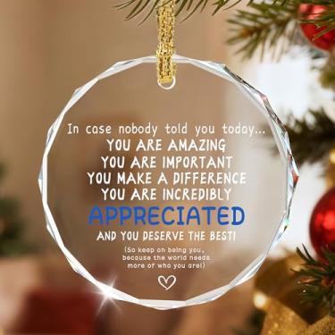 Imagem de Caso ninguém tenha dito a você hoje: você é incrível, importante e faz a diferença - sinal de apreciação | presente de escritório, presente de funcionário, presentes de agradecimento, enfeite de Natal