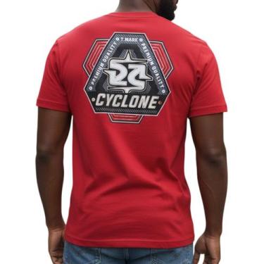 Imagem de Camiseta Cyclone Tork Metal Cor:VermelhaTamanho:GG, Vermelho, GG