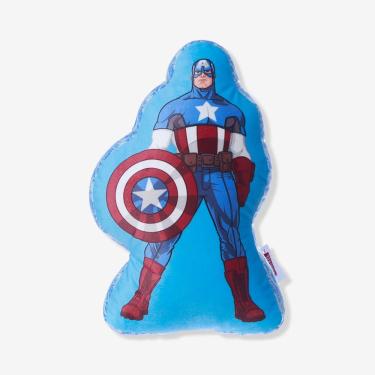 Imagem de Almofada Formato Fibra Capitao America Com Escudo