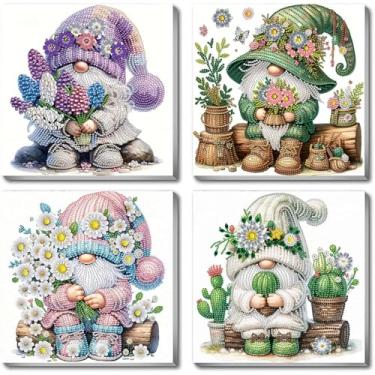 Imagem de JATOK Kits de arte de diamante de formato especial para adultos, kits de pintura de diamante Goblin 5D para iniciantes, kits de pintura de strass de cristal de diamante DIY para presente de decoração