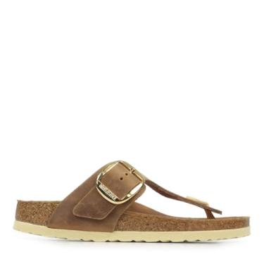 Imagem de Birkenstock Sandálias Gizeh Femininas, Conhaque 1018785, 5.5 Narrow