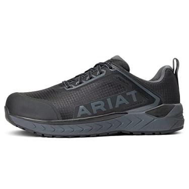 Imagem de Ariat Outpace Tênis de trabalho masculino com bico composto, Preto, 40