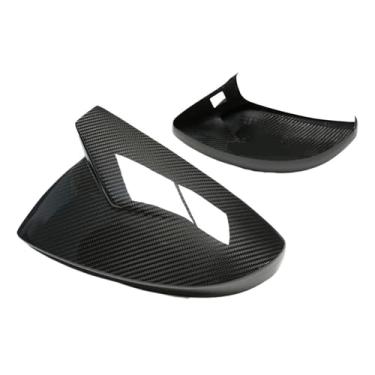 Imagem de Capas de espelho retrovisor laterais compatíveis com Audi C8 A6 S6 RS6 A7 S7 RS7 A8 S8 RSE-Tron 2019-2024 - Adesivo(With Line Assist)