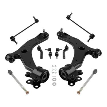 Imagem de maXpeedingrods 10Pcs Suspension Kit for Mazda 3 2004-2009 Mazda 5 2006-2015, 2 Front Lower Control Arm with Ball Joints, 4 Sway Bar End Links, 4 Outer & Inner Tie Rods