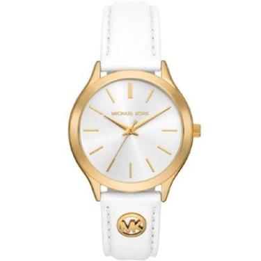 Imagem de Relógio Michael Kors Slim Runway MK7544/0BN Branco-Feminino