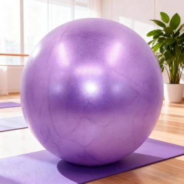 Imagem de Pequena bola de Pilates Fitness, à prova de explosão, mini bola de ioga antiderrapante para fitness, alongamento e fortalecimento do núcleo