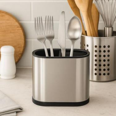 Imagem de Escorredor de Talheres Organizador de Facas Utensílios de Cozinha em A