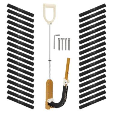 Imagem de Grampeador Pex com grampos de placa de espuma de 1980 peças, kit de grampeador de espuma Pex para placas de madeira e espuma, grampeadores de 3,5 cm para placas de 2,5 cm e 5 cm, sem necessidade de