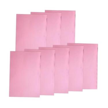 Imagem de Lilihuimaoyi 8 Folhas de Cartolina Metálica de 20 X 30 Cm para Corte E Vinco, Decoração de Festas, Artesanato E Muito Mais, Rosa