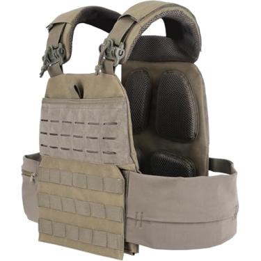 Imagem de Colete ponderado ajustável para homens e mulheres – colete de treino fitness com pesos removíveis, malha respirável, alças ajustáveis seguras para corrida, caminhada e treinamento de força (OD.Green)