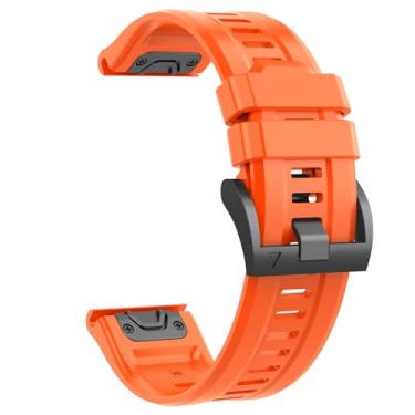 Imagem de U-LIMVE Pulseira de relógio para Garmin Fenix 8 de 51 mm/Fenix 7X/Fenix 6X/Fenix 5X/Fenix 3/Quatix 8 de 51 mm/Tactix 8 de 51 mm, pulseira de silicone de 26 mm