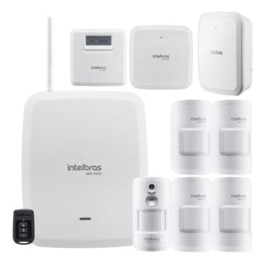 Imagem de Kit Alarme Intelbras AMT 8000 Com 5 Sensores de Movimento e Câmera Int