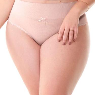 Imagem de Calcinha Biquíni Jacquard Sem Costura Plus Blush - Trend, G2