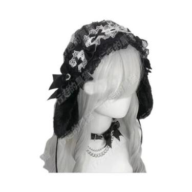 Imagem de Faixa De Cabelo Com Orelhas De Coelho Góticas Harajuku Lolita Y2K Para